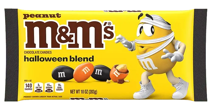 Драже M&M's Peanut Milk Chocolate Halloween Candy 283г