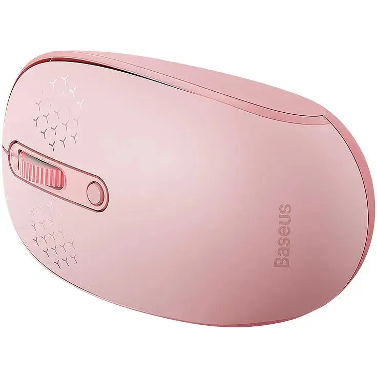 Мышь Baseus F01B Tri-Mode Wireless Mouse розовая - фото 6