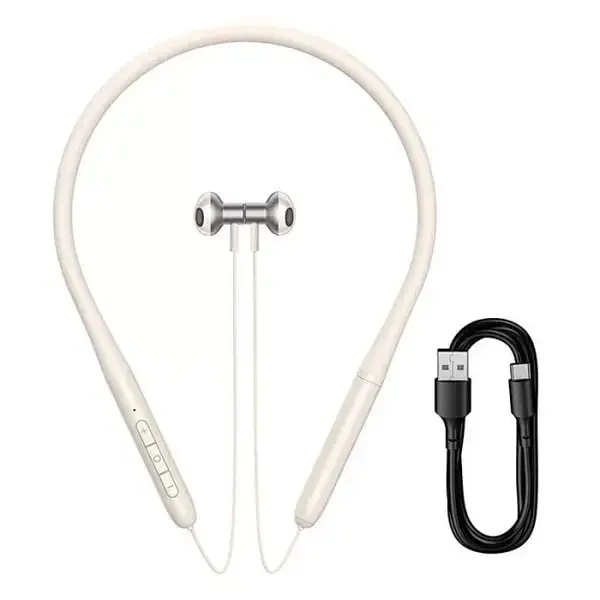 Беспроводные наушники Baseus Bowie P1 Half In-ear Neckband Wireless Earphones NGPB000102 Creamy-White - фото 6
