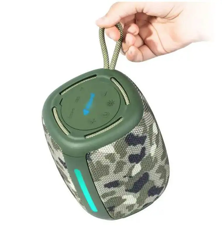 Портативна акустика Kisonli q17 Bluetooth 5.3 8W підсвічування акумулятор 1800mAh бездротова - фото 2