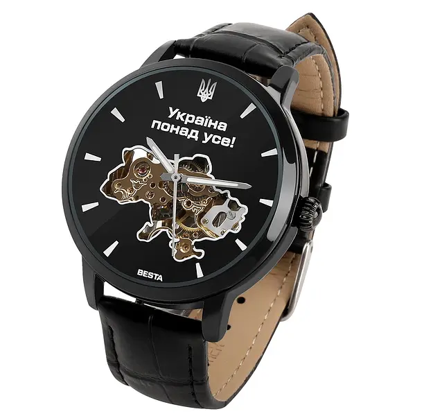Годинник Besta Skeleton UA Black - фото 4