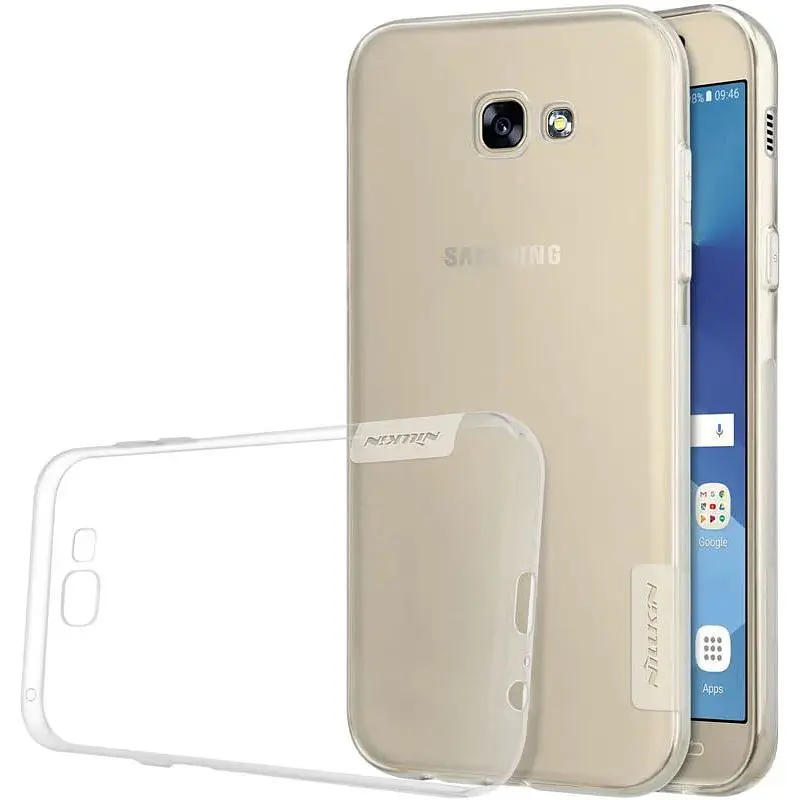 Чехол-накладка Nillkin TPU Nature Samsung Galaxy A7 A720F 2017 White - фото 7