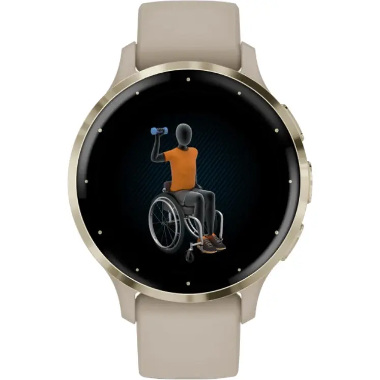 Смарт-годинник Garmin Venu 3S Soft Gold S. Steel Bezel w. French Gray Case and S. Band (010-02785-02) - фото 6