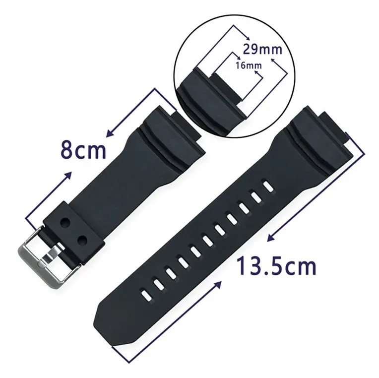 Спортивный ремешок Primo для часов Casio G-Shock GA-150/GA-200/GA-300/GA-301/GLX-150/GAW-100 - фото 6