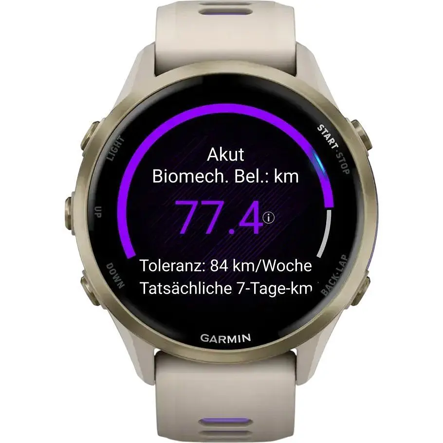 Смарт-годинник Garmin Forerunner 970 Soft Gold Titanium with French Gray Case and French Gray/Translucent Indigo Band (010-02969-12) [142389] - фото 7