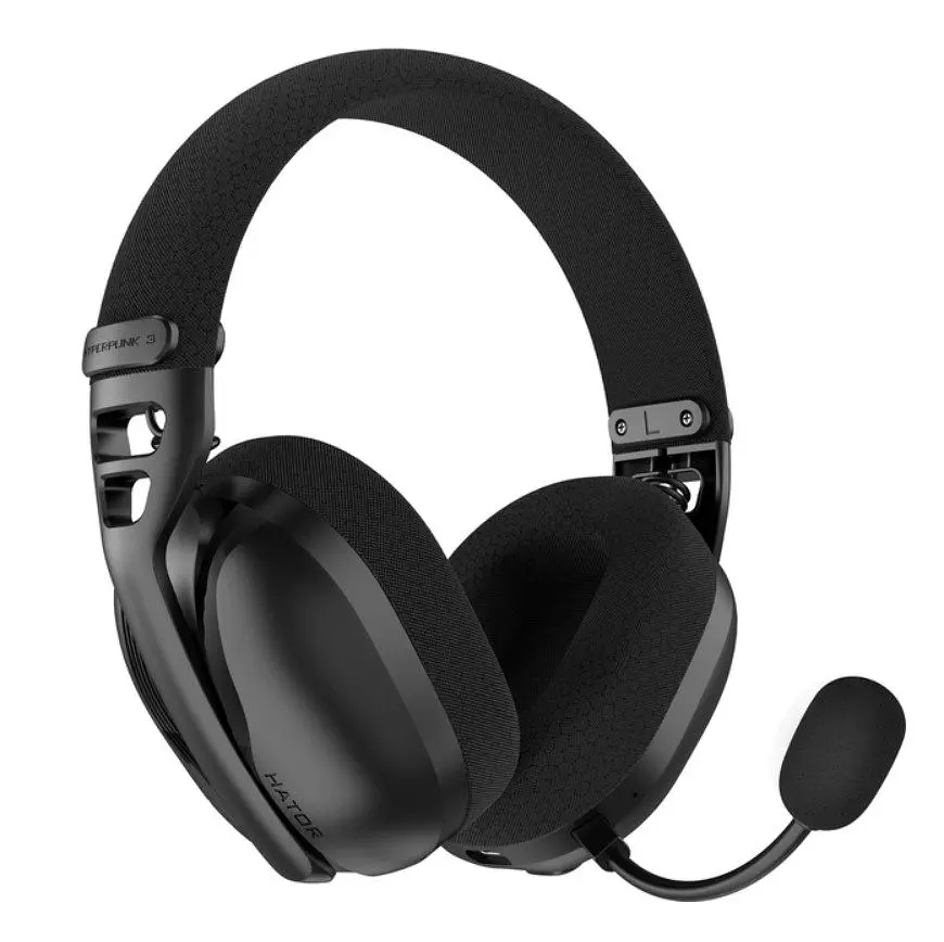 Игровые наушники беспроводные с микрофоном HATOR ESH-14 Wireless HYPERPUNK 3-X Hi-Res Black - фото 2