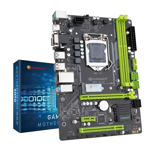 Материнская плата LGA1150, Huananzhi B85-Plus-V1.5, B85, 2xDDR3, Int.Video (CPU), 4xSATA3 / 2xSATA2, 1xPCI-E 3.0 x16, 1xPCI-E 2.0 x1, 1xPCI, Audio 5.1, GLan, 4xUSB 3.0 / 6xUSB 2.0, VGA/HDMI, Micro ATX - фото 1