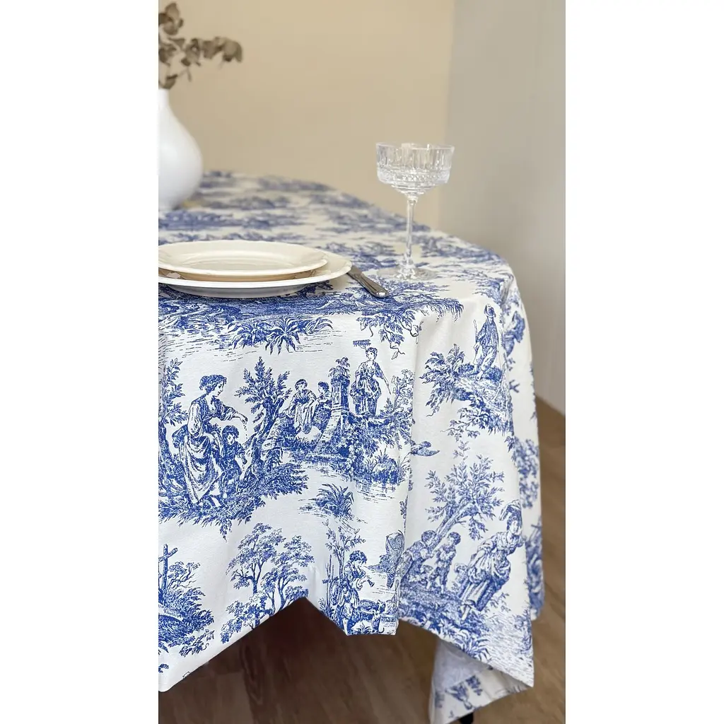 Скатерть Ecotton Duck водоотталкивающая 170х220 см Blue (25327) - фото 3