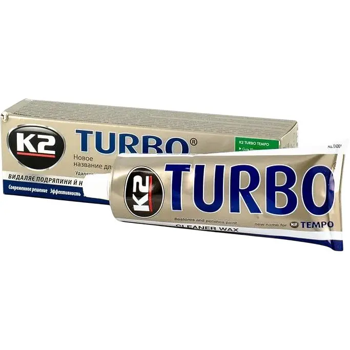 Воскова паста для полірування кузова K2 Tempo Turbo 120 г (EK0010) - фото 2