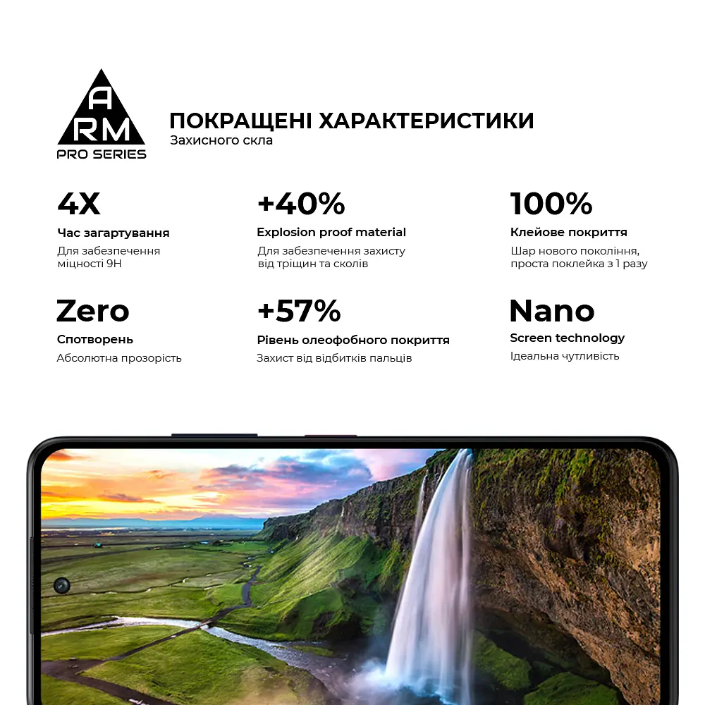 Захисне скло на ZTE Nubia V60 Design з олеофобним покриттям, Pro, повне проклеювання, антистатичний і пиловідштовхуючий шар, 9H, самоклеючеся, 2.5D, на весь екран, антистатичний клей, ArmorStandart (ARM78906) - фото 5