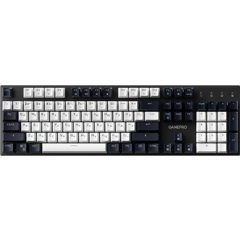 Клавіатура USB GamePro Genesis Metallic MK144B Outemu Red Switch UA LED Black (MK144B) UA - фото 3