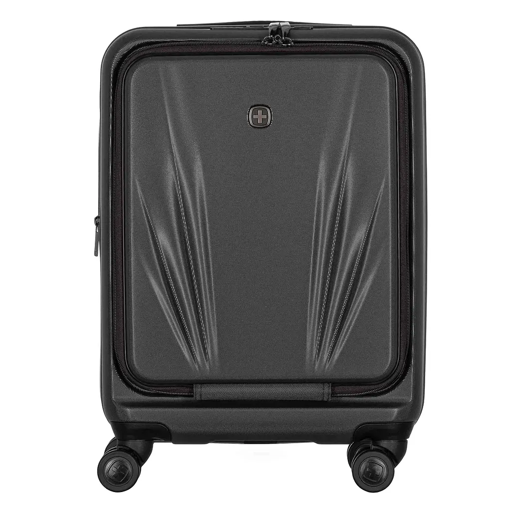 Wenger Валіза Wenger Skyon Hardside Carry-On, мала, з відсіком для н/б 16", полікарбонат, TSA, 4 колеса, розширення, USB, сірий - фото 3