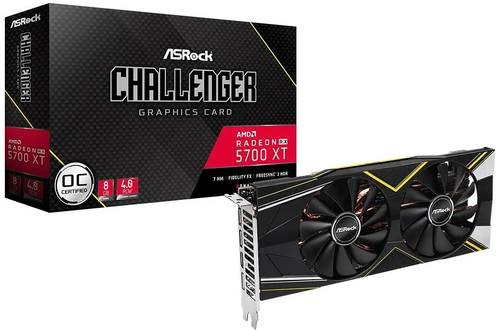 Відеокарта AsRock AMD Radeon RX 5700 XT CHALLENGER X 8G (RX5700XT CLD 8GO) (GDDR6, 256 bit, PCI-E v4.0 x16) Б/в - фото 6