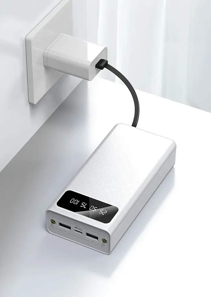 Внешний аккумулятор Power On 30000mAh Универсальная батарея (Белый) - фото 3