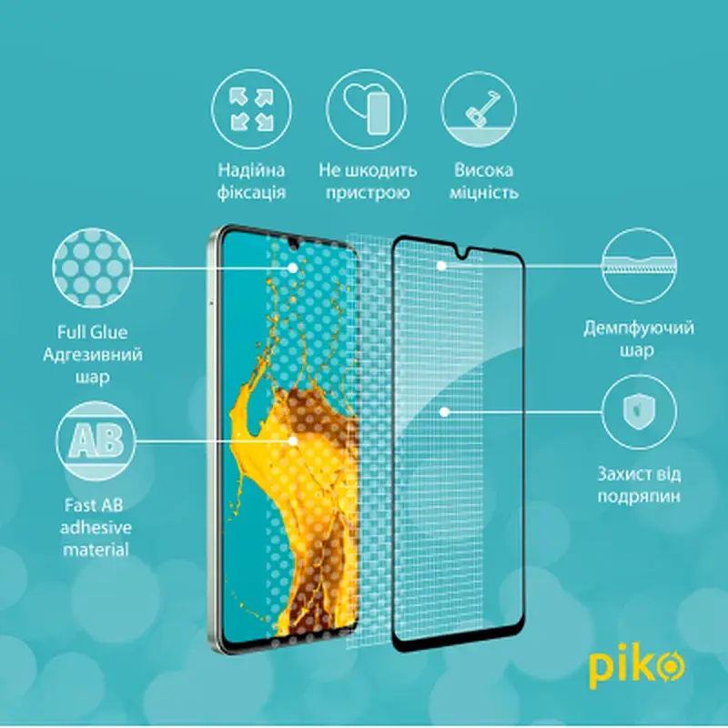 Скло захисне Piko Full Glue Realme C63 Black (1283126594984) - фото 3