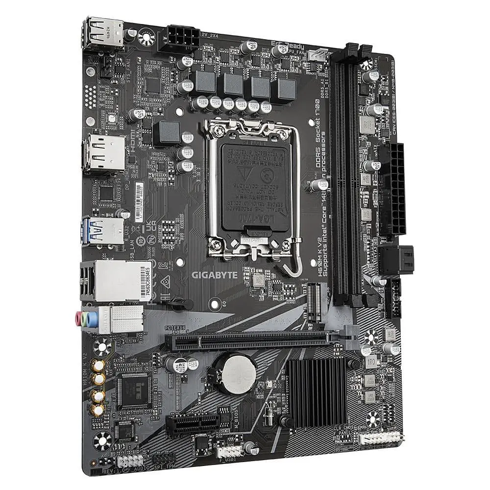 Материнська плата Gigabyte H610M K V2 (H610M K V2) (Socket 1700, Intel H610, Micro-ATX) - фото 2