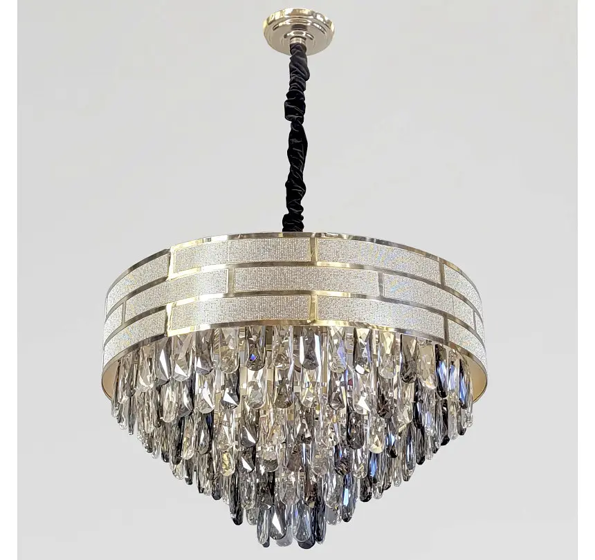 Велика кришталева підвісна люстра Artlight 884611/600, золото, 12 ламп E14, Ø59,5 см, від 13-20 м² - фото 3
