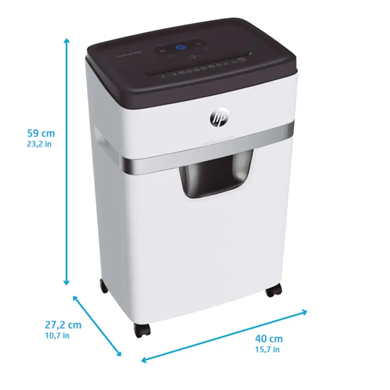 Знищувач документів HP OneShred 12MC, A4, 80g х 12 листів, 2*15, 25 л, P-5 - фото 7