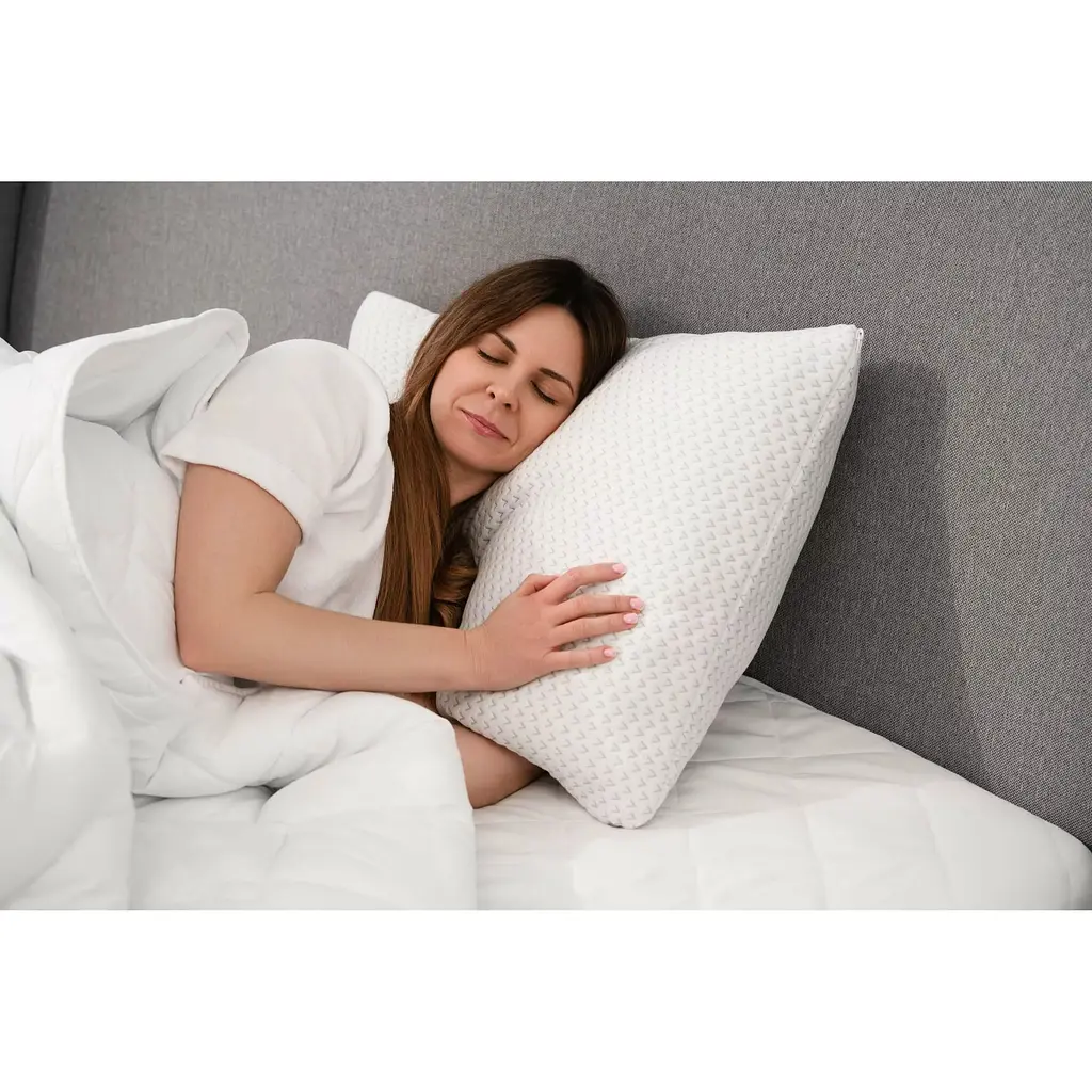Подушка ортопедическая прямоугольная Ardesto Sleepwell пена мемори 40х60 см белая (ART4060SHP) - фото 8