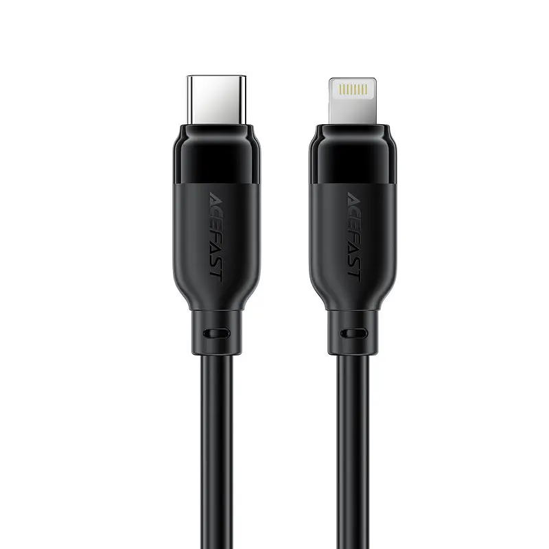 Кабель ACEFAST C16-01 TPU charging data cable USB-C to L Чорний