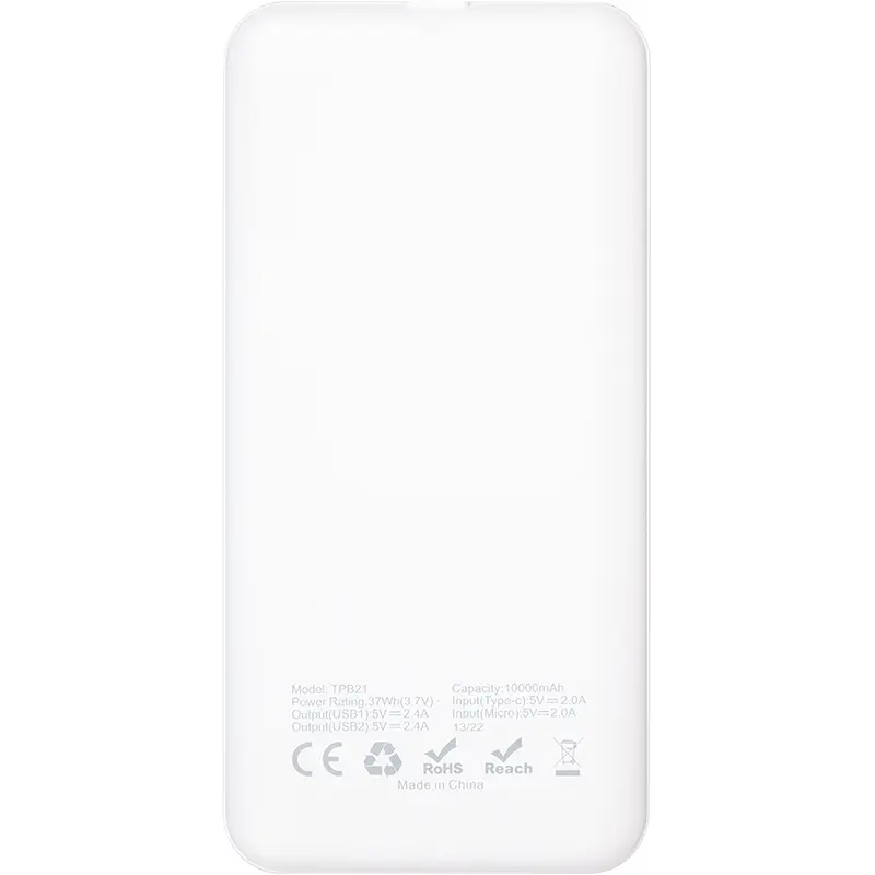 Універсальна мобільна батарея PowerPlant TPB21 10000 mAh PB930296 - фото 2