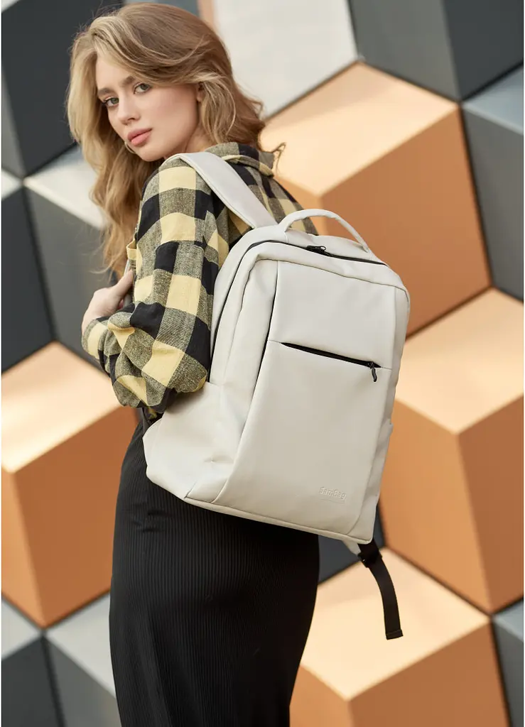 Жіночий рюкзак Sambag ZARD сірий 40 х 28 х 14 см (25428030)