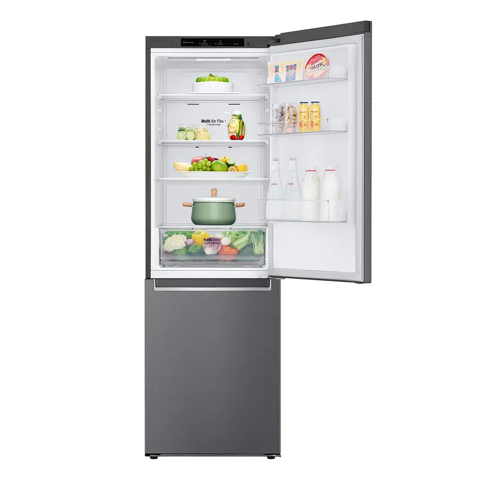 Холодильник LG 186x60х68 холодильне відділення 234 л морозильне відділення 107 л 2 двері А+ NF сірий темний (GC-B459SLCL) - фото 4