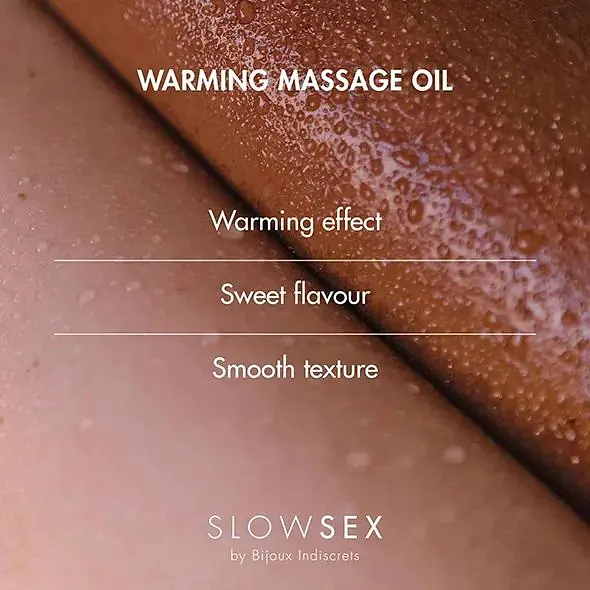 Разогревающее массажное масло Bijoux Indiscrets Slow Sex кокос, 50 мл - фото 3