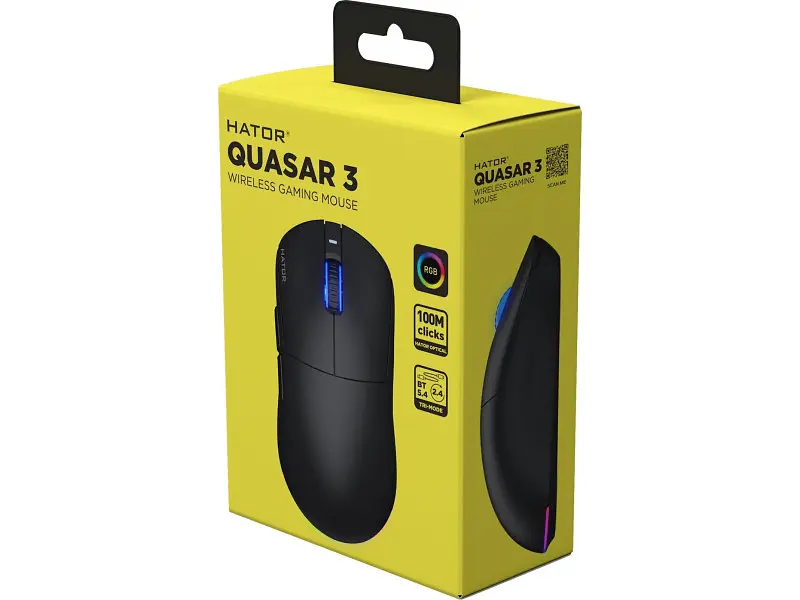 Миша Hator Quasar 3 Wireless Black (HTM730) - фото 6