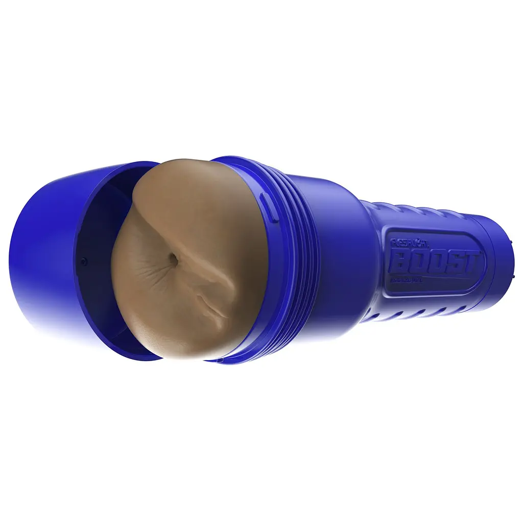 Мастурбатор-попка Fleshlight Boost Blast Female Medium Dark Flesh, плаваючі кільця Turbo Tech - фото 7