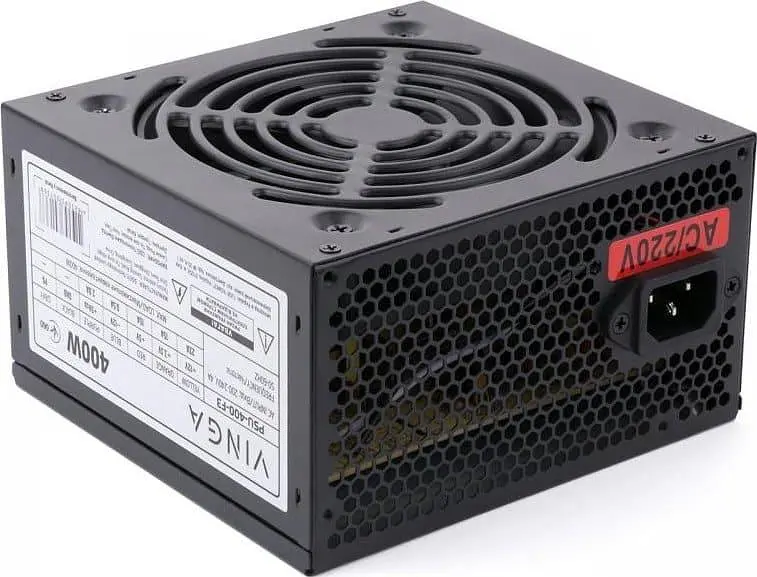 Блок питания Vinga 400W (PSU-400-F3) Black Б/у - фото 2