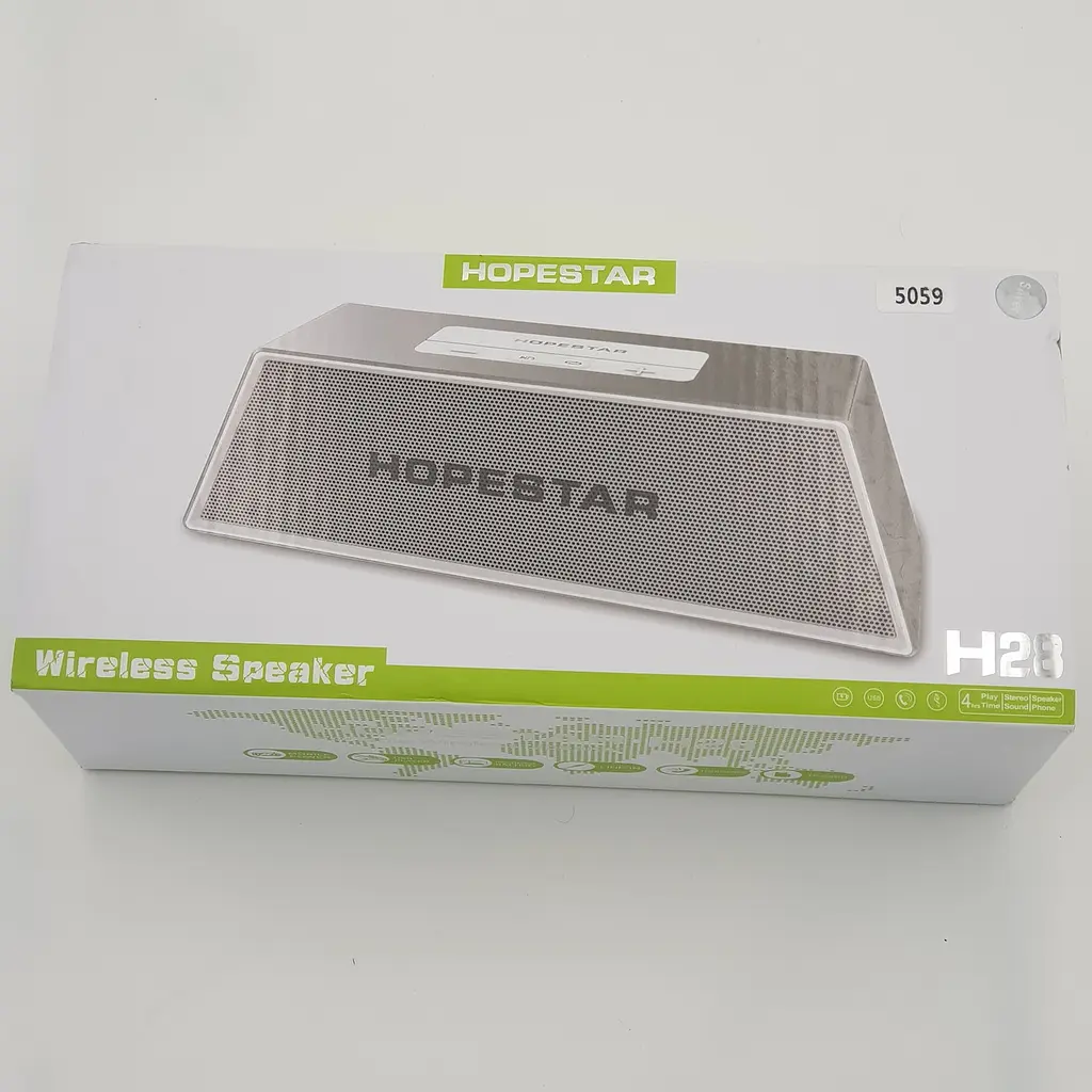 Бездротова акумуляторна колонка Bluetooth акустика FM MP3 AUX USB Hopestar H28 сіра - фото 8