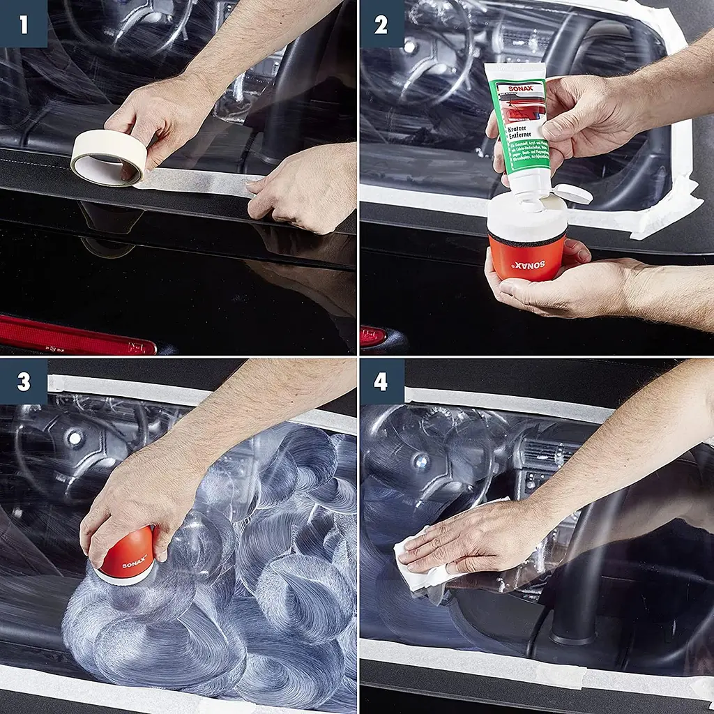 Поліроль для фар, акрилу, пластика Sonax Scratch Remover NanoPro, 75 мл - фото 2