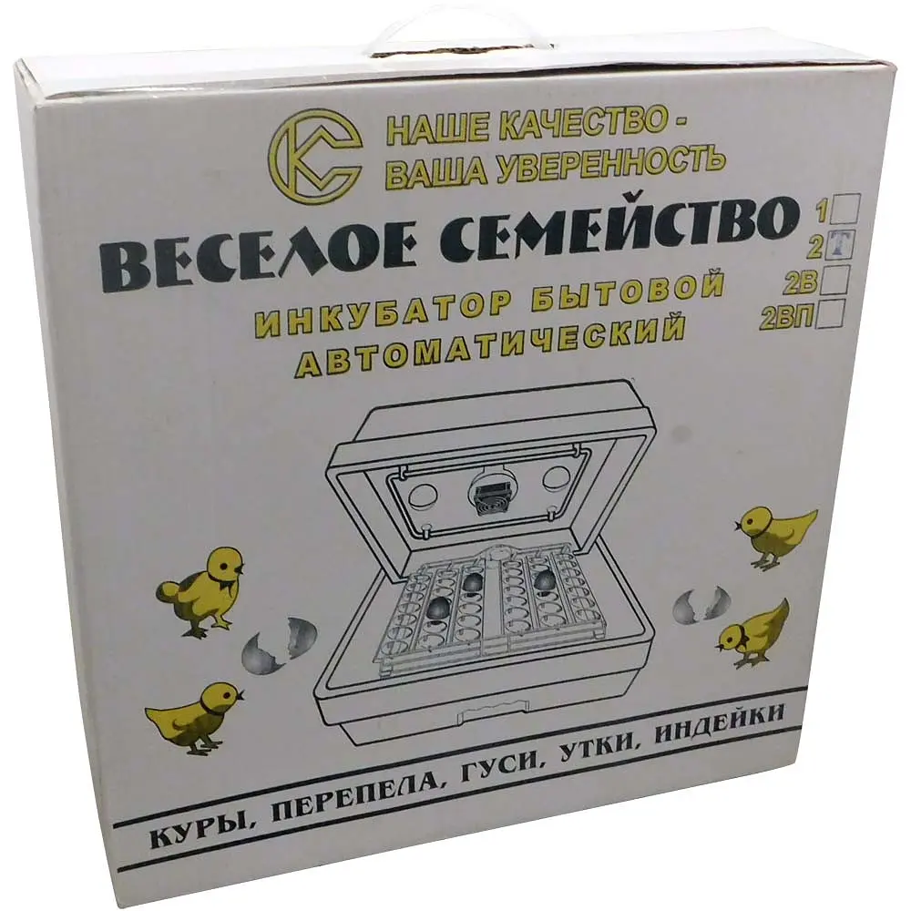Побутовий інкубатор "Веселое семейство-2Т" (ручний, цифровий терморегулятор, ТЕНовий) 84055 - фото 4
