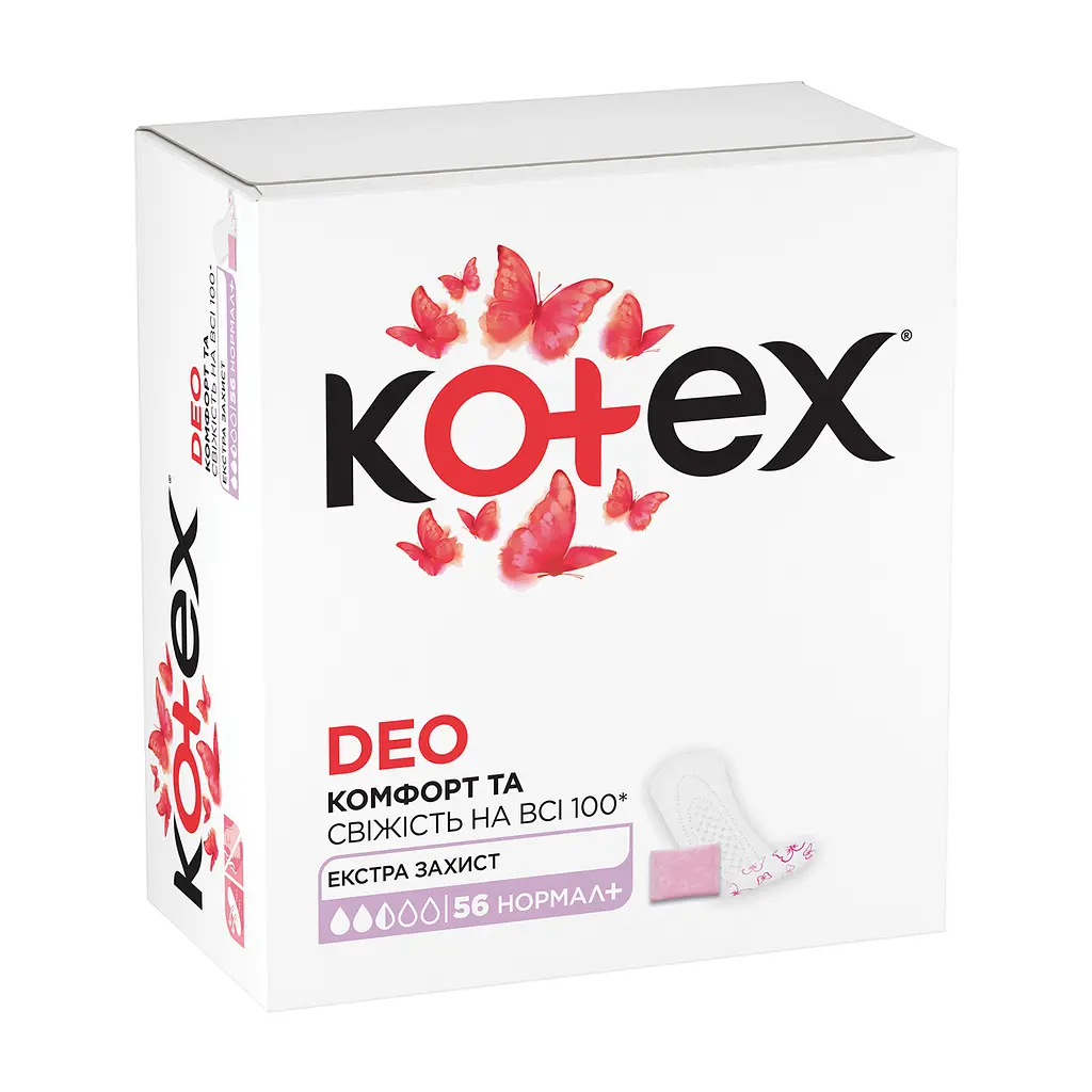 Ежедневные прокладки Kotex Deo Normal Plus 56 шт. - фото 2