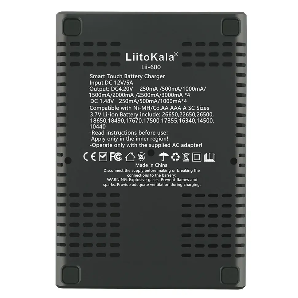 Універсальний зарядний пристрій LiitoKala Lii-600 EU для акумуляторів - фото 3