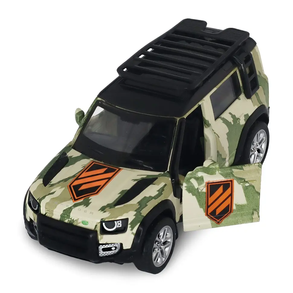 Автомодель серии Шевроны Героев Land Rover Defender 110 3 ОШБр TechnoDrive 250363M2 масштаб 1:39 - фото 7