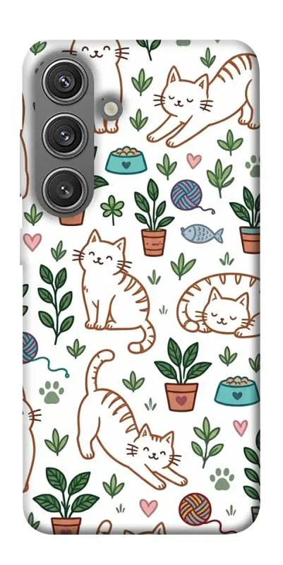 TPU чохол Demsky Cats pattern для Samsung Galaxy S24+
