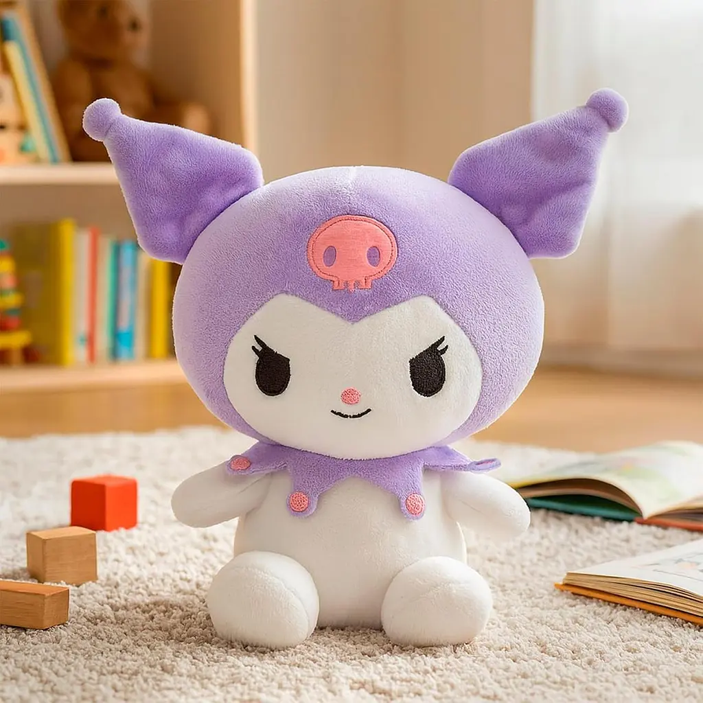 М’яка іграшка Куромі Sanrio COLORBABY Kuromi висота 25 см фіолетова (SKU-458) - фото 4