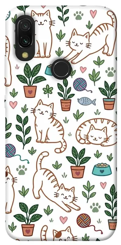 TPU чохол Demsky Cats pattern для Xiaomi Redmi 7