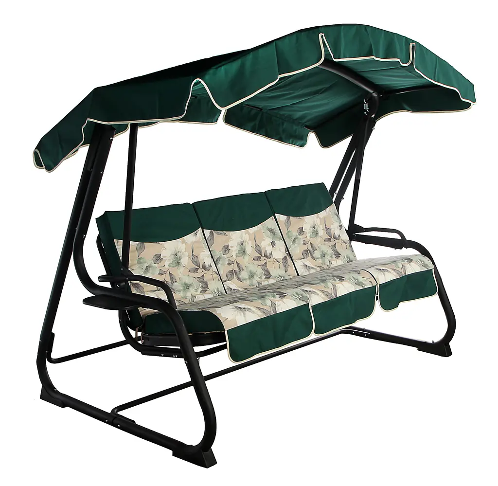 Садовая диван-качалка Ost-Fran Barcelona лонета Меджик Аква/тексилк 2426 - фото 3