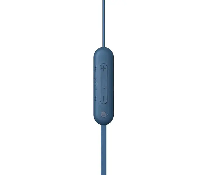 Наушники беспроводные Sony WI-C100 (WIC100L.CE7) голубые - фото 3