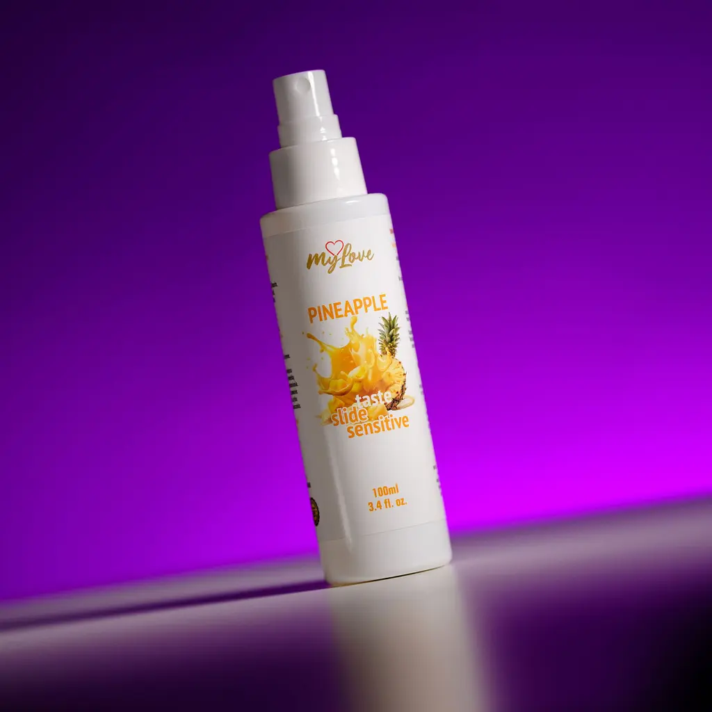 Інтимний гель-лубрикант - MyLove Taste Slide Sensitive Pineapple, 100 мл - фото 2