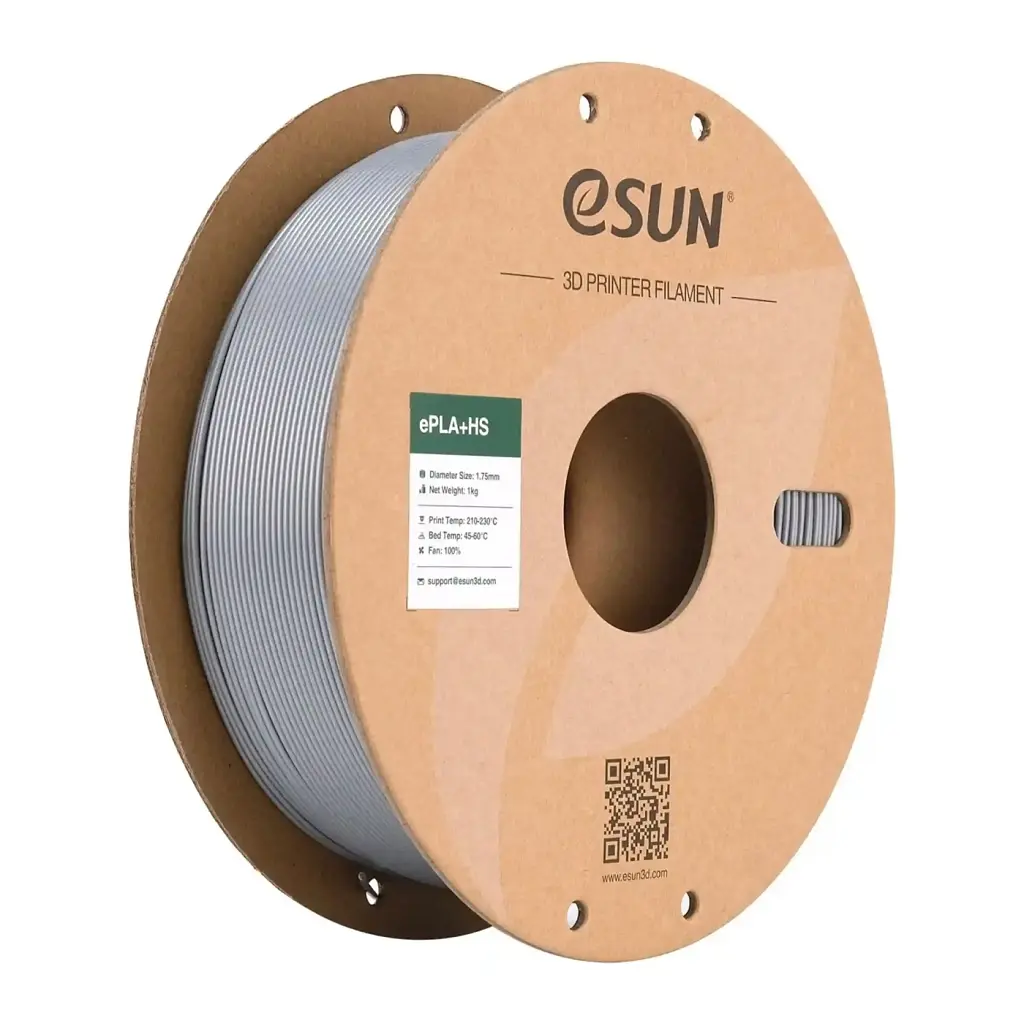 Пластик для 3D-принтера eSUN ePLA+HS, 1.75 мм, 1 кг, silver (EPLA+HS-P175S1)