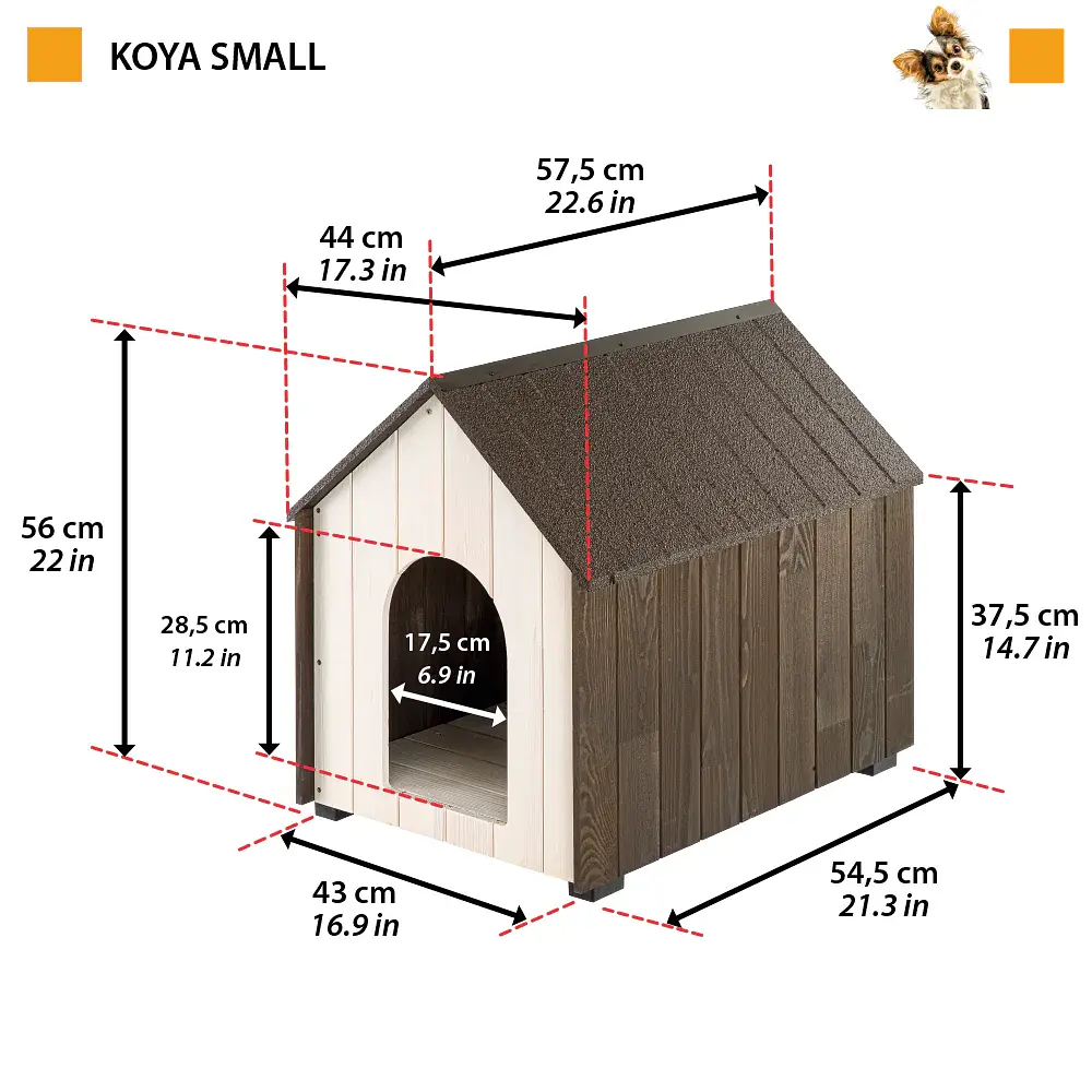 Будиночок для собак Ferplast Koya Small 40,5×52×47 см 87028100 - фото 2
