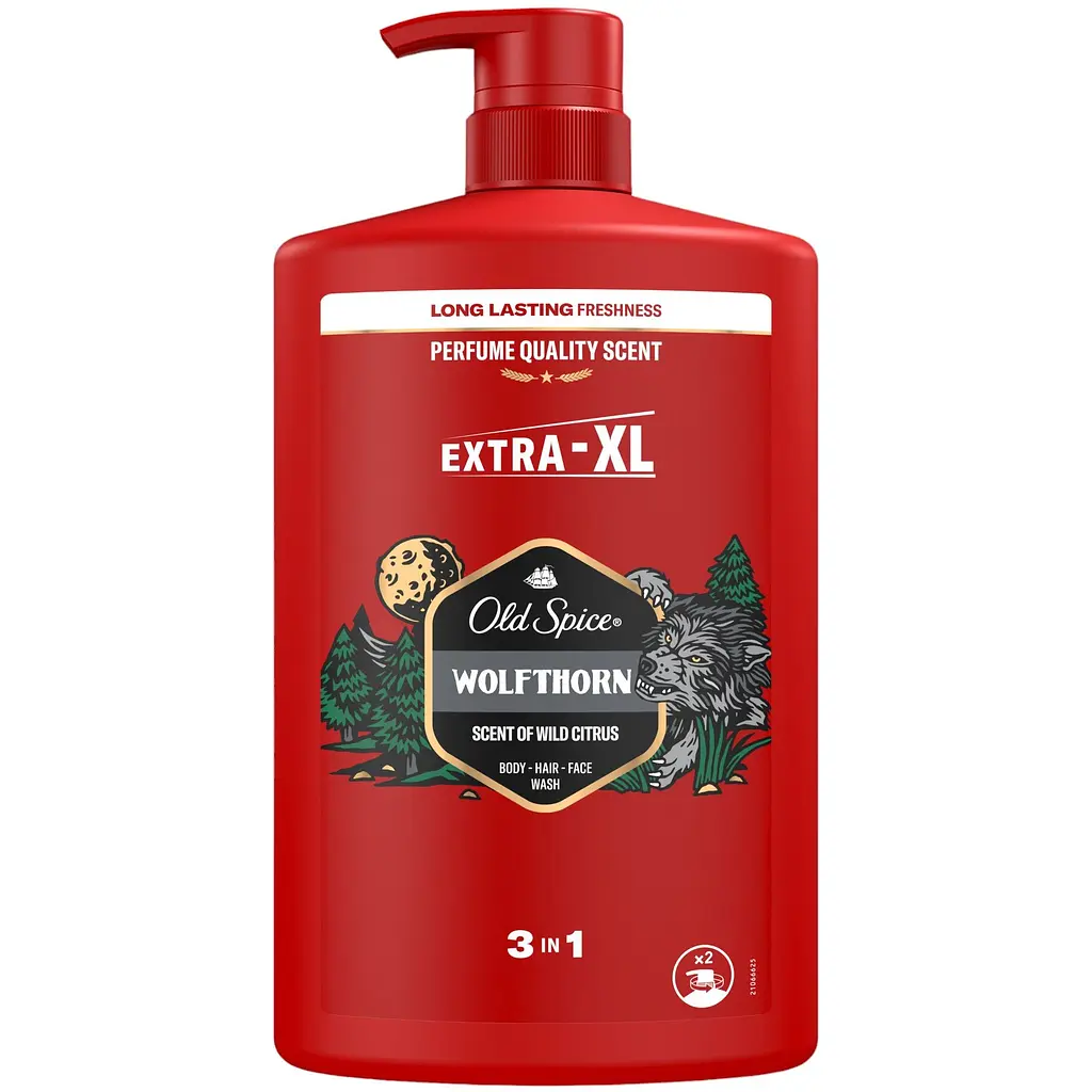Набір: Гель для душу-шампунь Old Spice 3 в 1 Wolfthorn 1 л + Твердий дезодорант Old Spice Wolfthorn 50 мл - фото 2