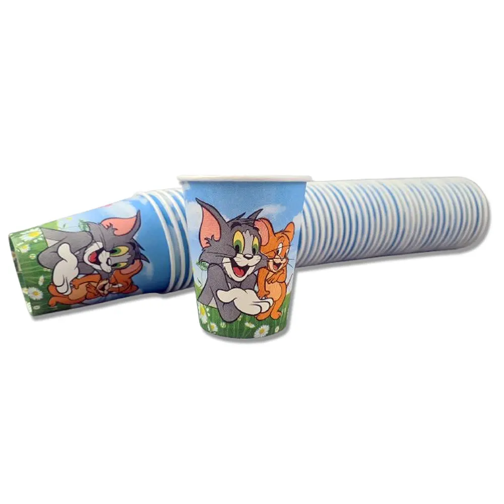 Паперові склянки кольорові ST 175 мл "TOM and JERRY" (50 шт.) - фото 2