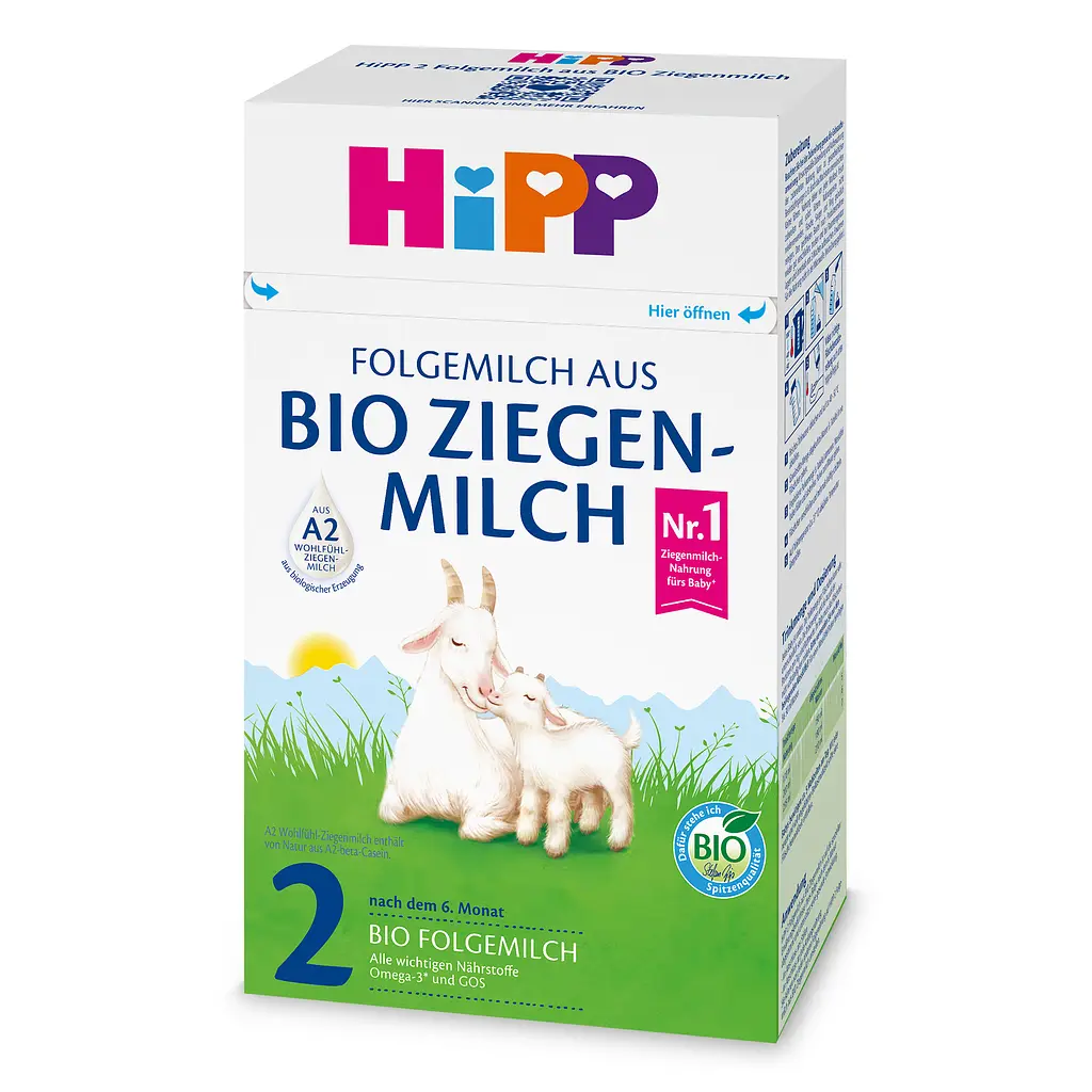 Органічна дитяча суха суміш HiPP 2 на козиному молоці з 6 місяців 400г - фото 2