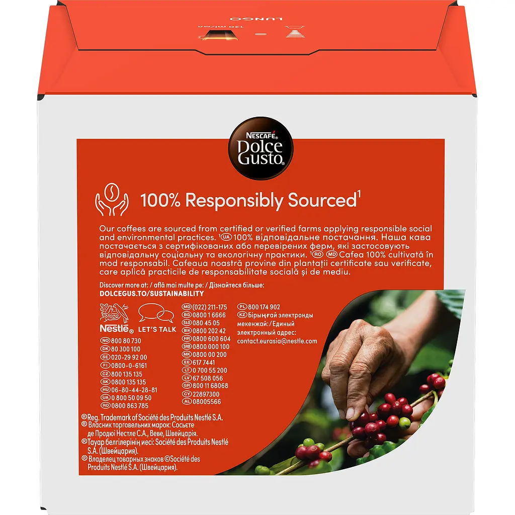 Кава в капсулах NESCAFE  Dolce Gusto Lungo 89.6 г - фото 8