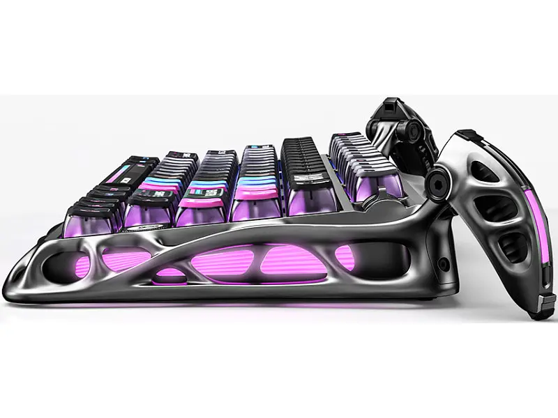 Клавіатура Gravastar Mercury K1 Pro Kailh Speedy Mint Cyberpunk (GSK1PRO_CBLK) - фото 6
